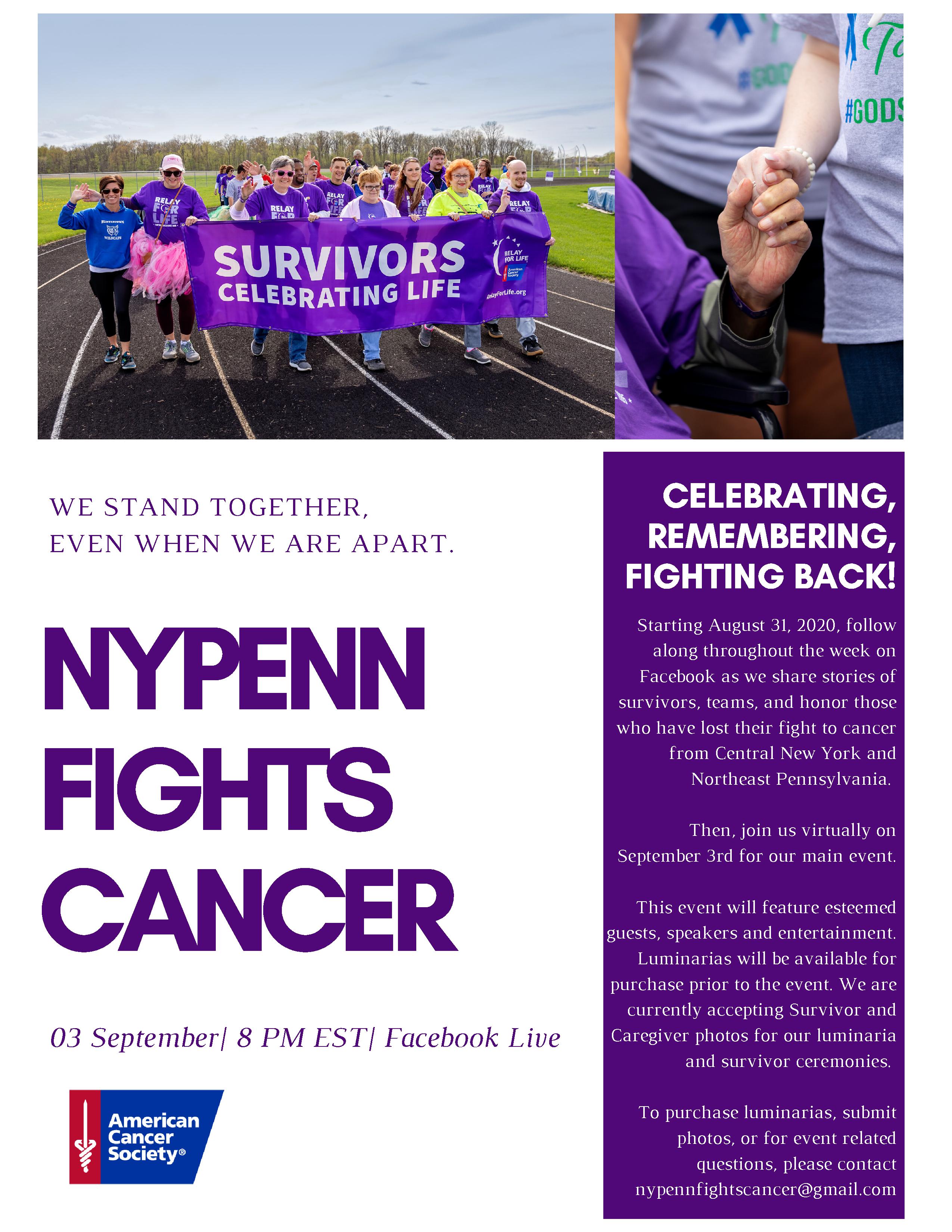 Relay for Life Goes Virtual NYPENN Fights Cancer United Health Services